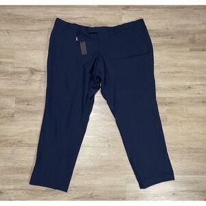 Sene Pants Mens 46x30 Blue Performance Golf Traveler Commuter Straight Active